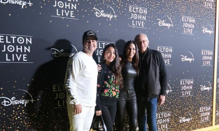 Lisa Loiacono with her husband, Christopher Lloyd, son, Jacob Greenspan(left), and his girlfriend.